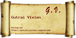 Gutrai Vivien névjegykártya